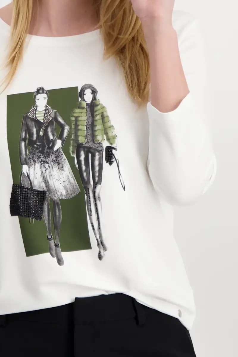Monari Shirt mit Frauen Print Zeitlich begrenztes Angebot