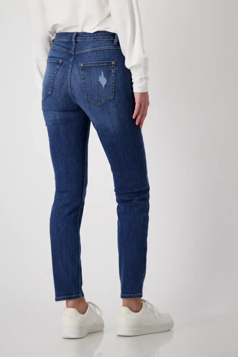 Monari Destroyed Jeans mit Strass Blitzangebot