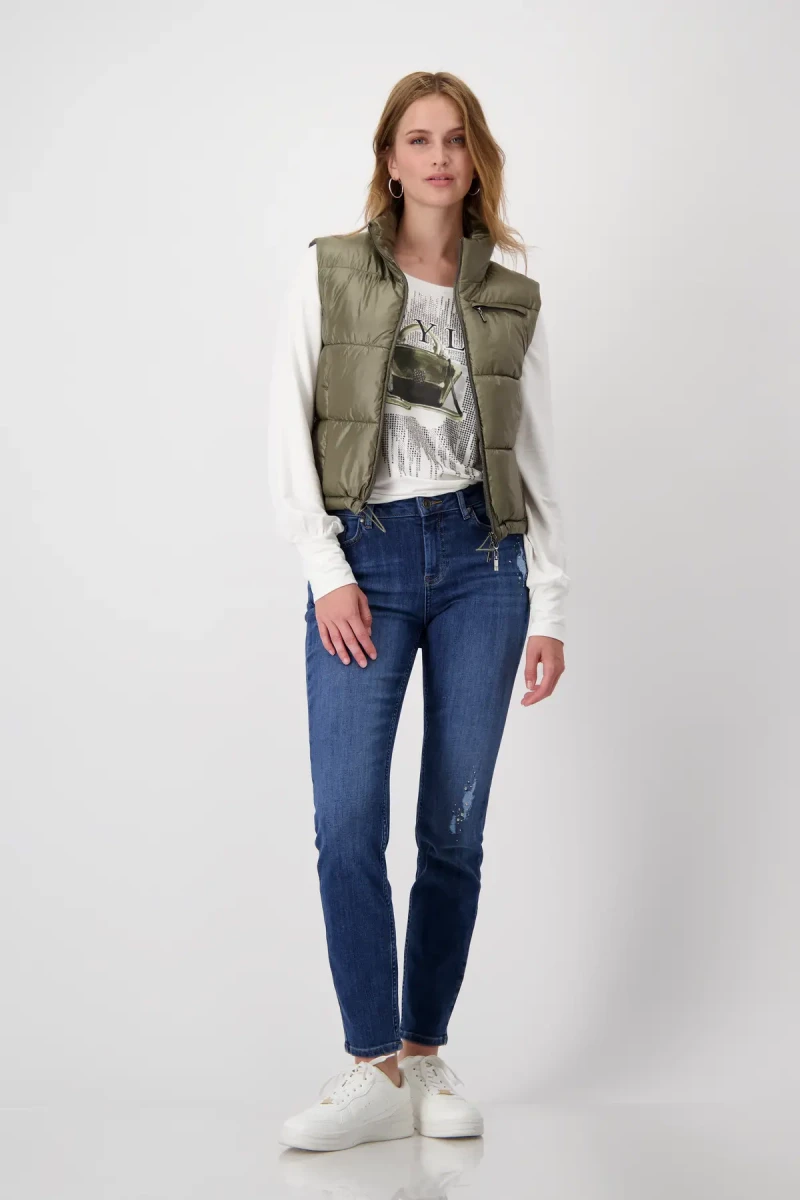 Monari Destroyed Jeans mit Strass Blitzangebot