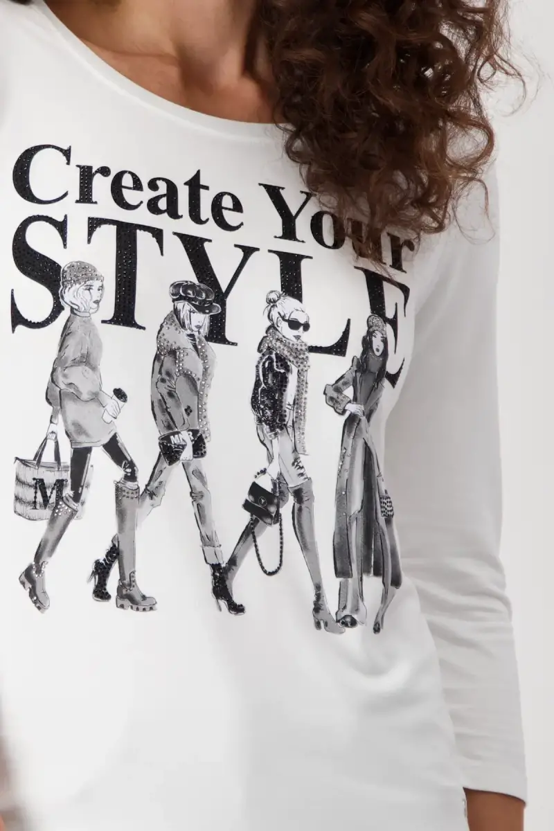 Monari Shirt mit Frauen Zeichnung Bestseller