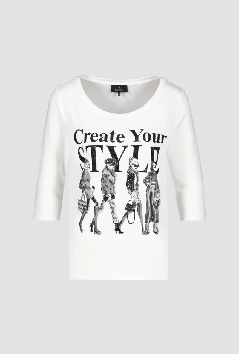 Monari Shirt mit Frauen Zeichnung Bestseller