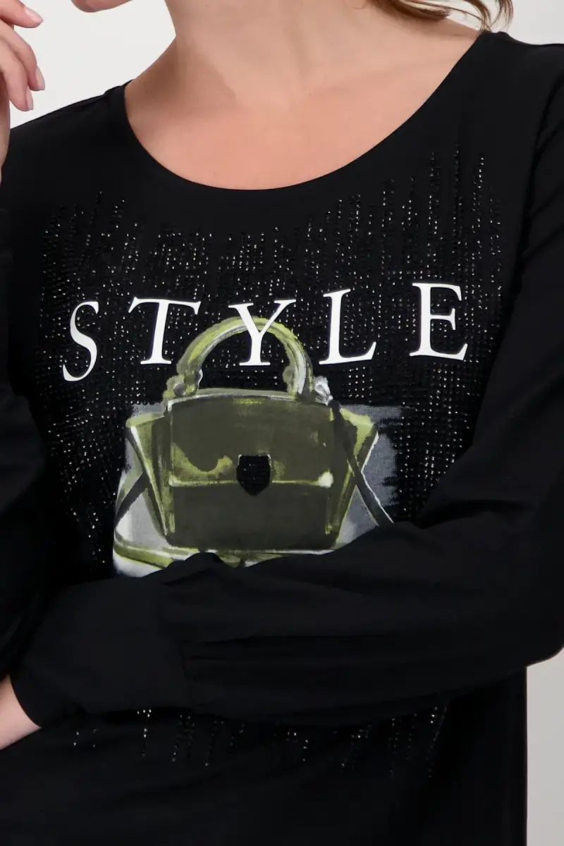 Monari Shirt mit Taschen Print Sonderangebote