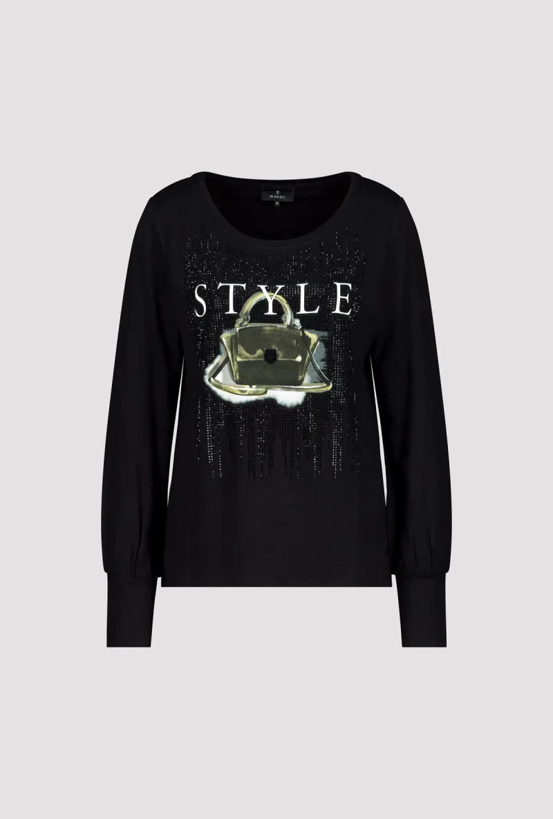 Monari Shirt mit Taschen Print Sonderangebote