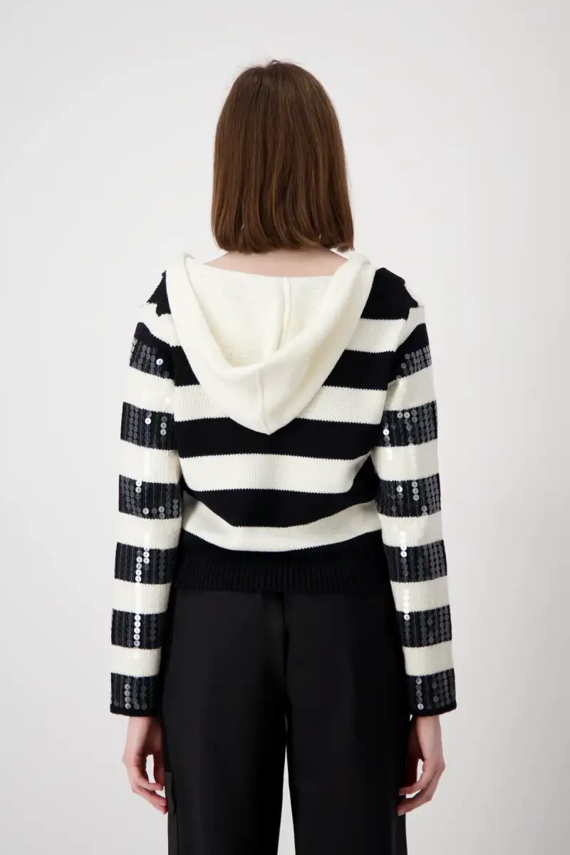 Monari Strickpullover mit Streifen Kostenlose Rückgabe