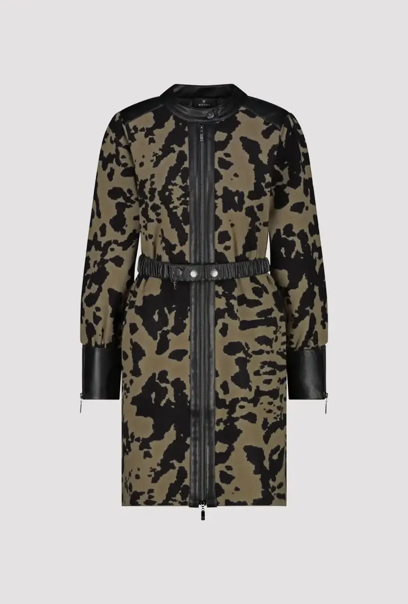 Monari Strickmantel mit Leo-Camouflage Muster Begrenzte Freigabe