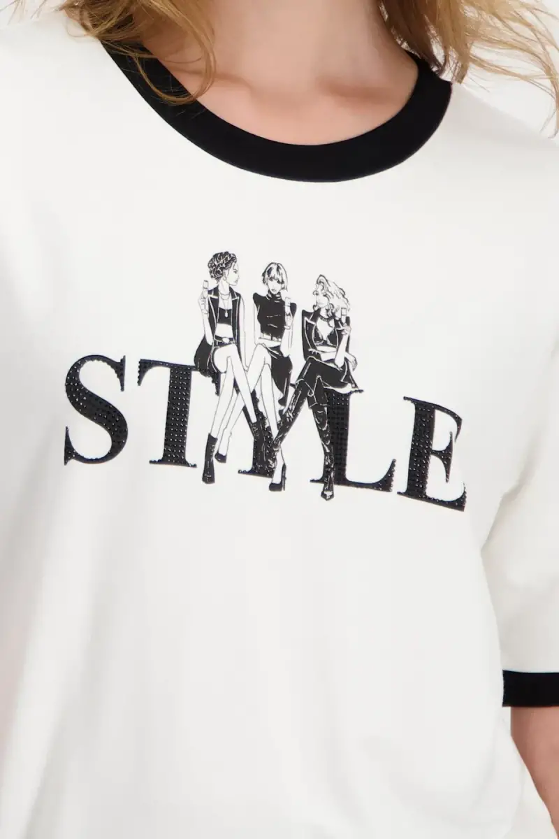 Monari T Shirt mit Frauen Print Letzte 2 Tage