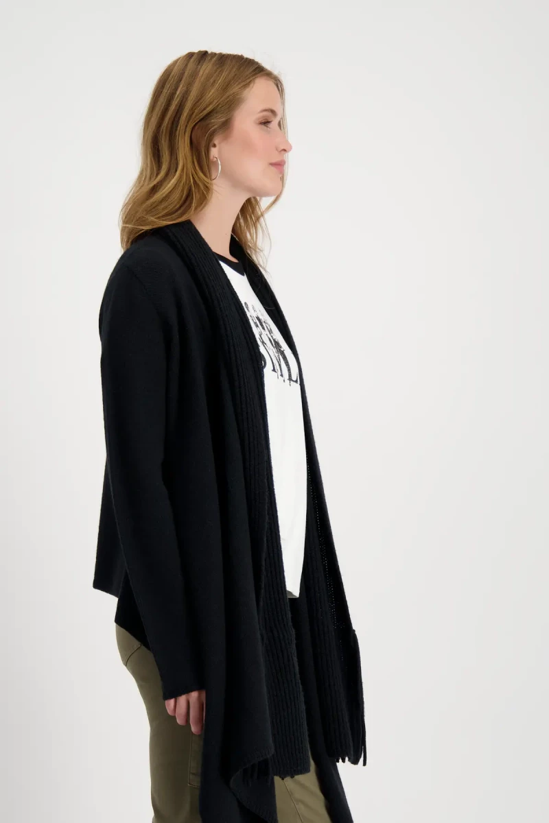 Monari Strickjacke mit Schalkragen Letzter Tag