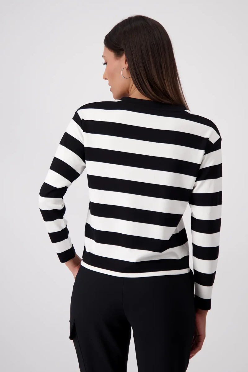 Monari Gestreiftes Sweatshirt Bis zu 55% Rabatt