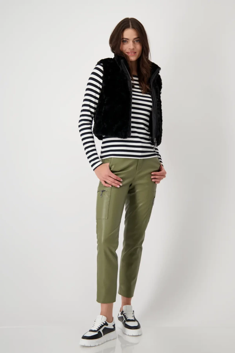Monari Gestreiftes Shirt Super Rabatt