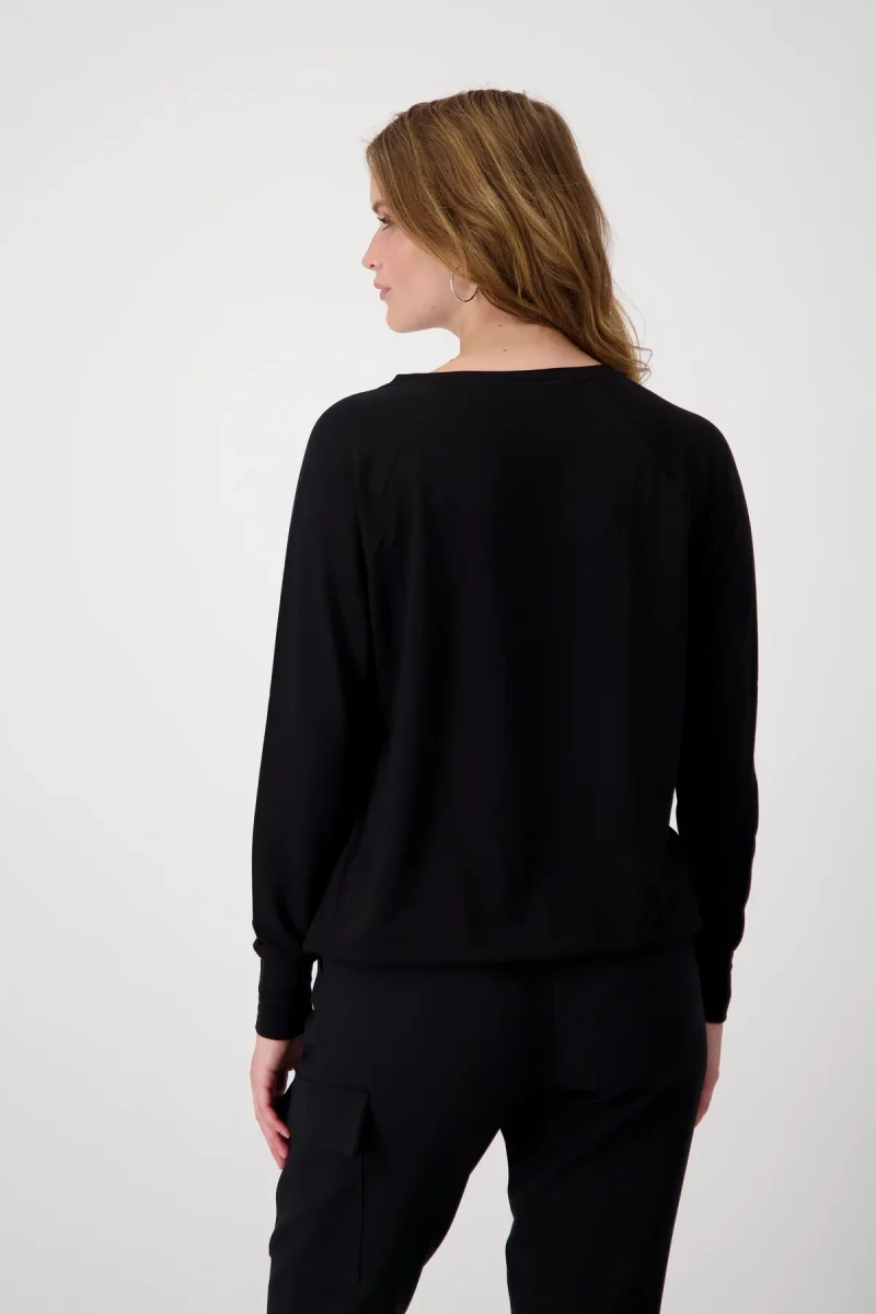 Monari Raglan Shirt mit Glitzerschrift Begrenzt auf 3 Tage