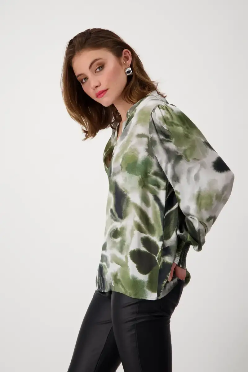 Monari Bluse mit Blumenmuster Black Friday Preise