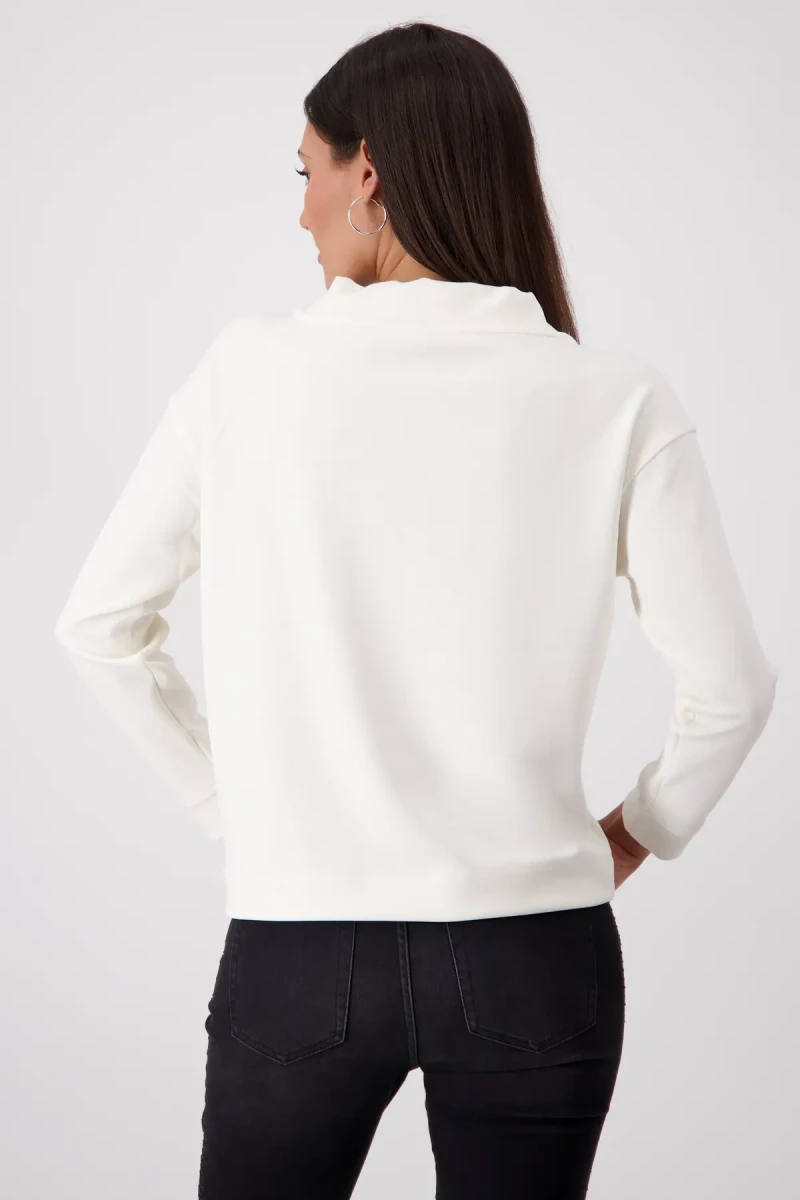 Monari Sweatshirt mit geschmückten Taschen Im Verkauf