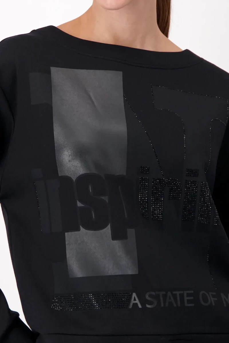 Monari Sweatshirt mit Schrift zollfrei