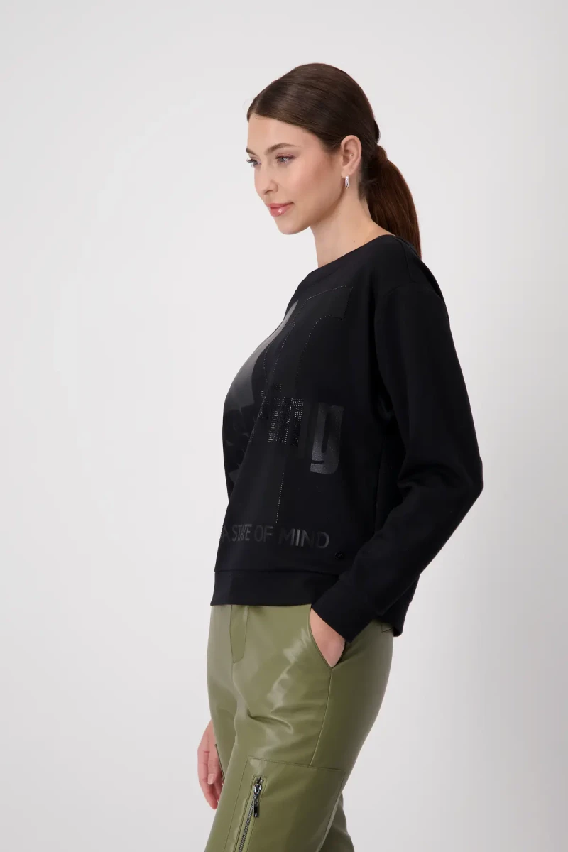 Monari Sweatshirt mit Schrift zollfrei