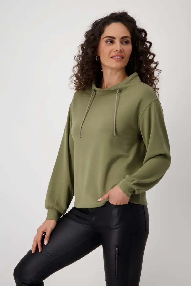 Monari Sweatshirt mit Stehkragen 2025