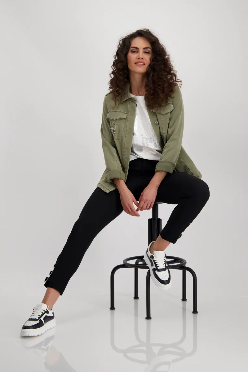 Monari Shirt mit tonigem Print Auslauf