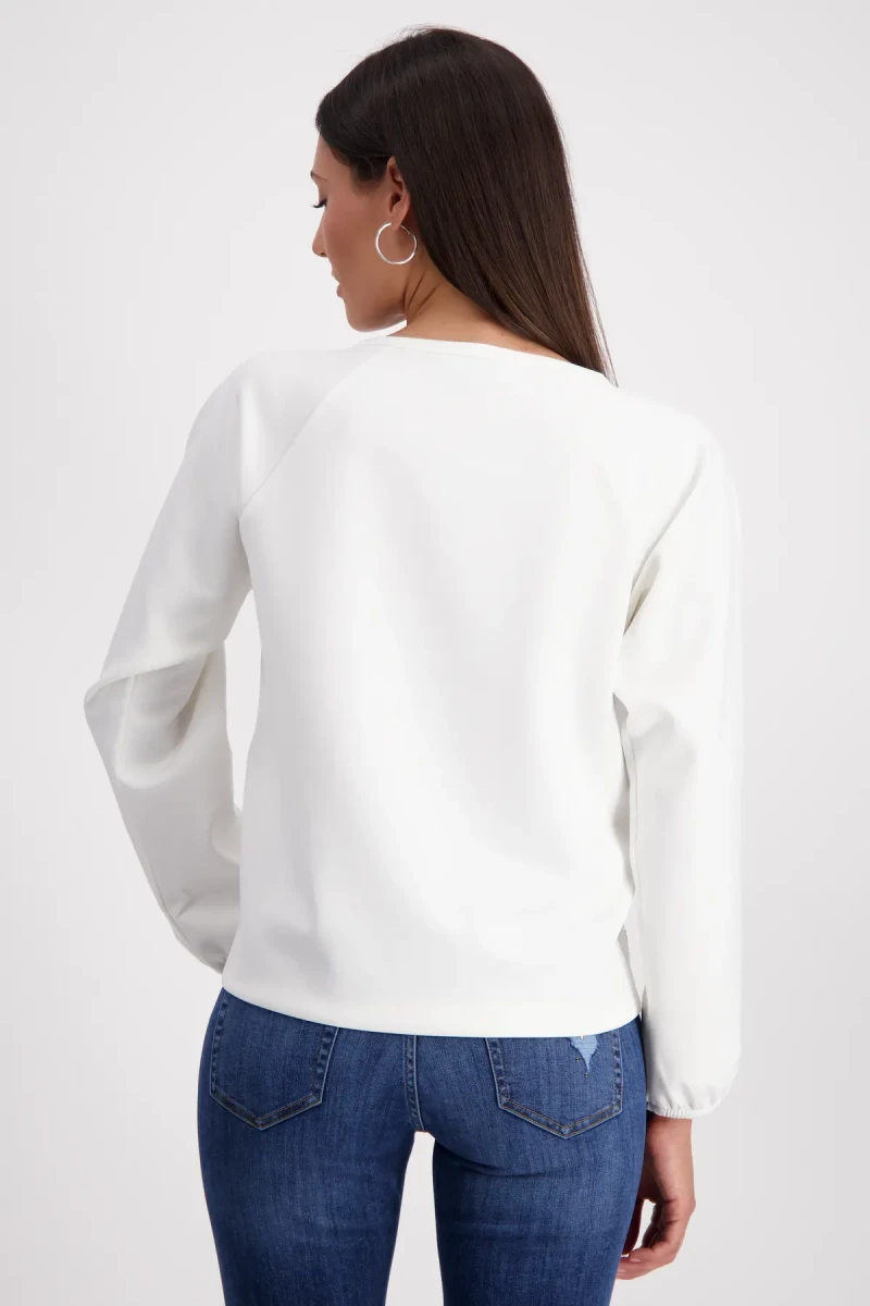 Monari Sweatshirt mit Schmuckschrift Blitzverkäufe