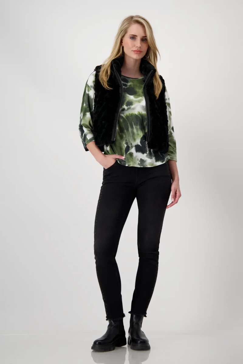 Monari Shirt mit Blumenmuster Fabrik Onlineshop