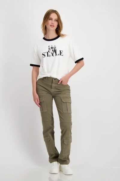 Monari T-Shirt mit Frauen Print Zeitbegrenzte Promotion
