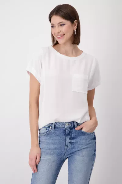 Monari T Shirt mit Polaroidmuster Fabrikpreis