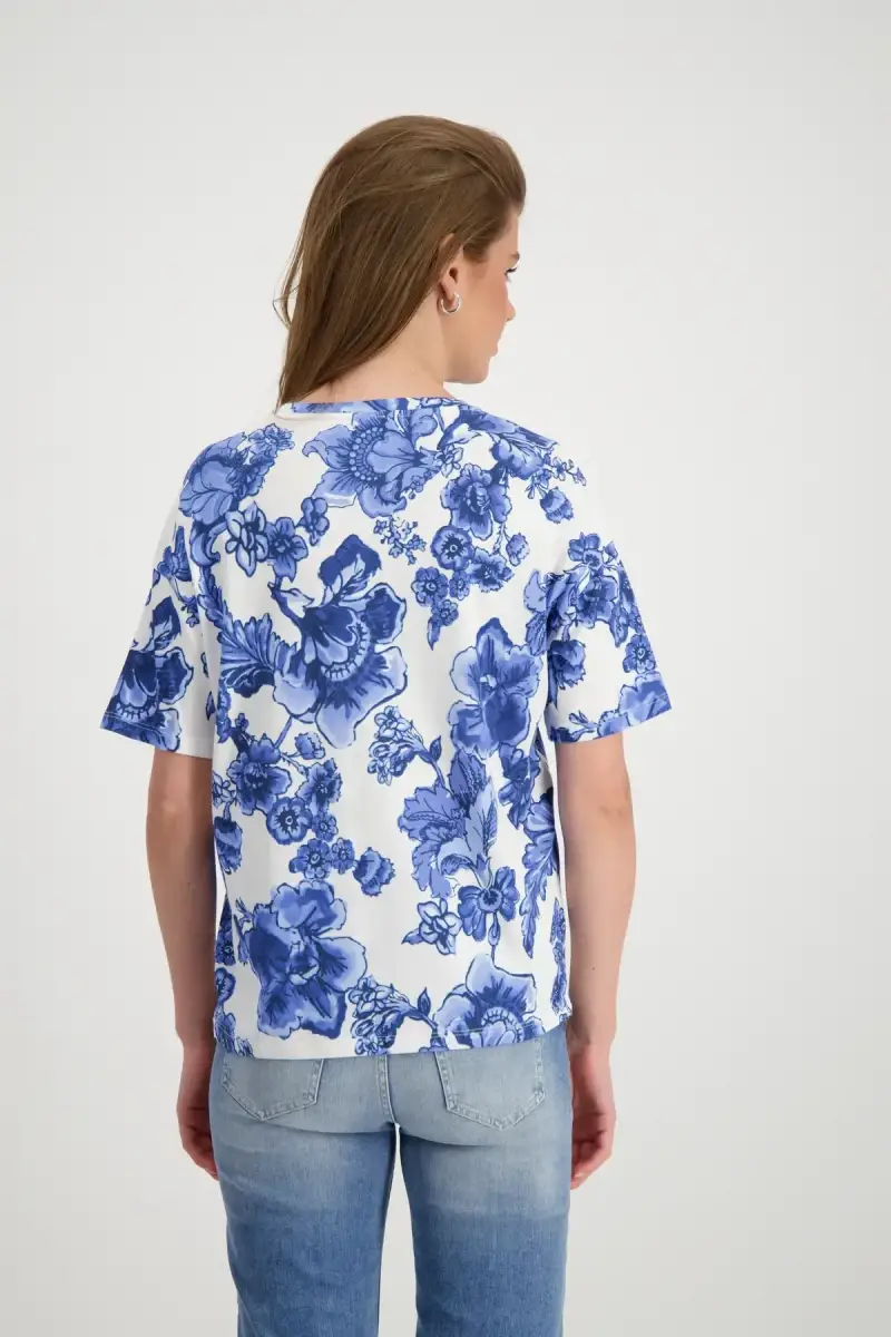 Monari T Shirt mit Blumen Versandkostenfrei