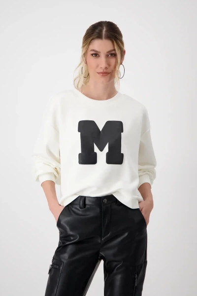 Monari Luftige Bluse mit Polaroidmuster Online Shopping