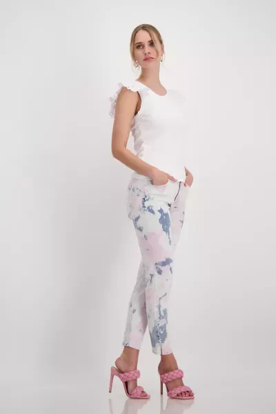 Monari Jeans mit Batikeffekt Preisnachlass