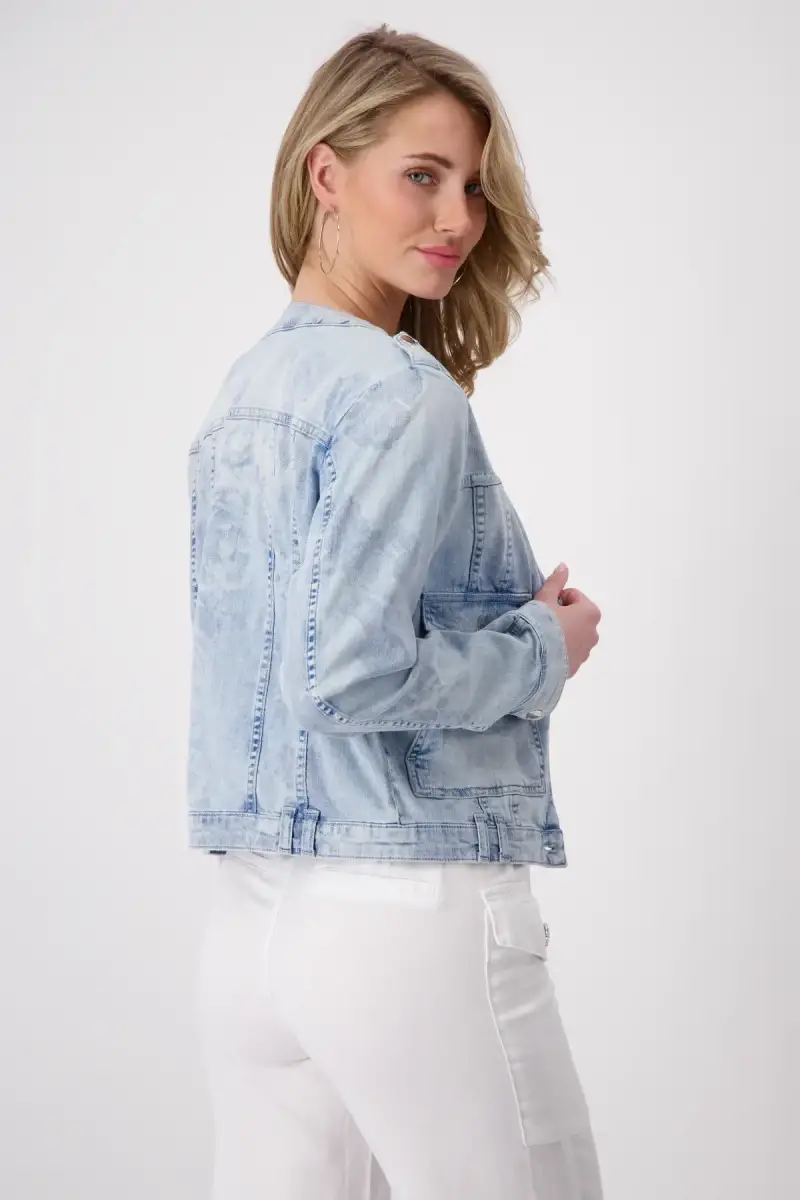 Monari Jeansjacke mit Blumenmuster Black Friday