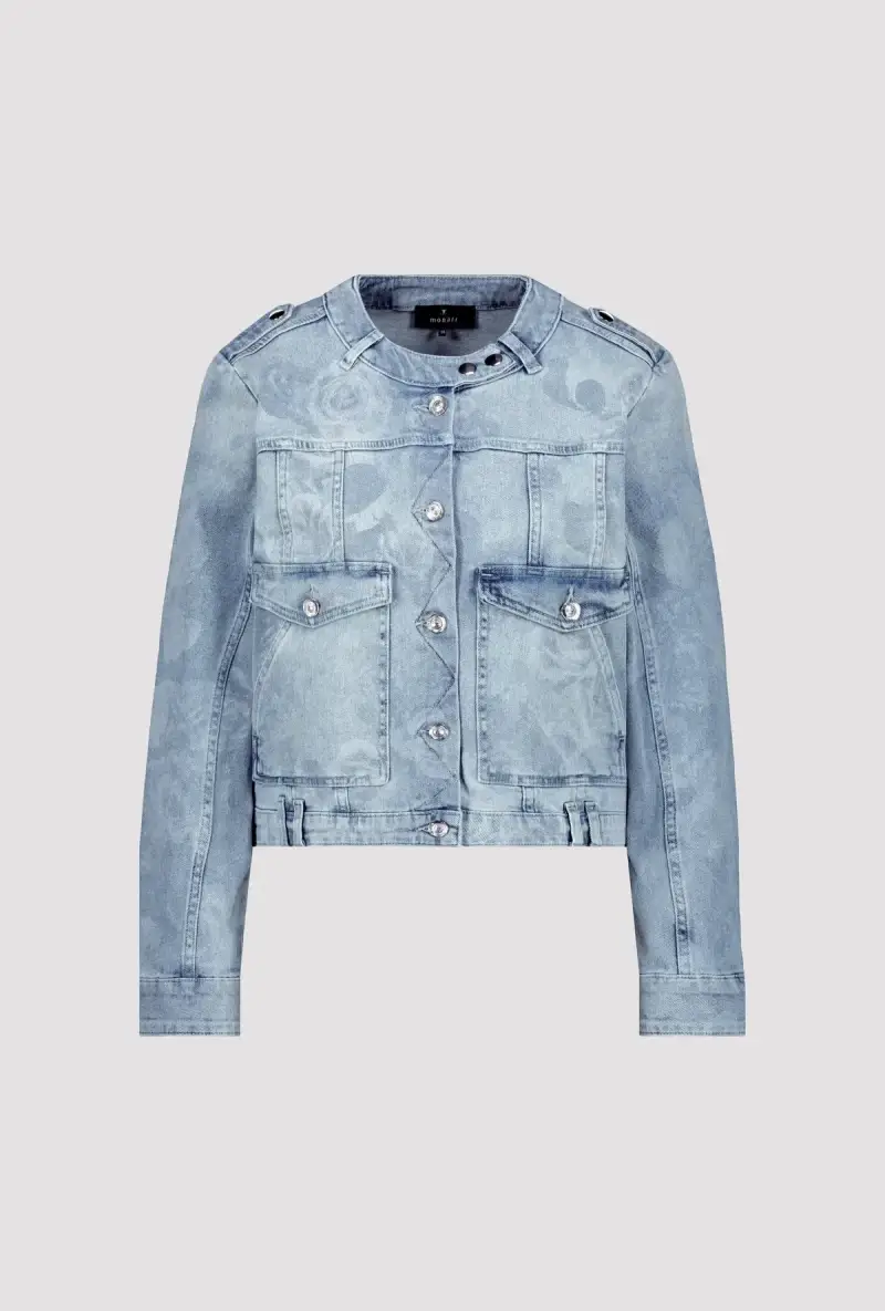 Monari Jeansjacke mit Blumenmuster Black Friday