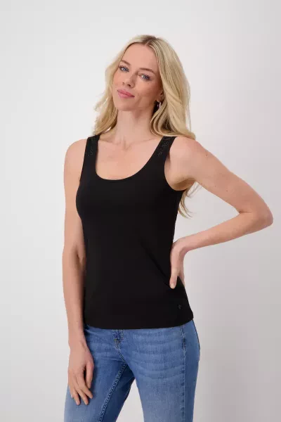 Monari Shirt mit Ikatmuster Neueste Mode