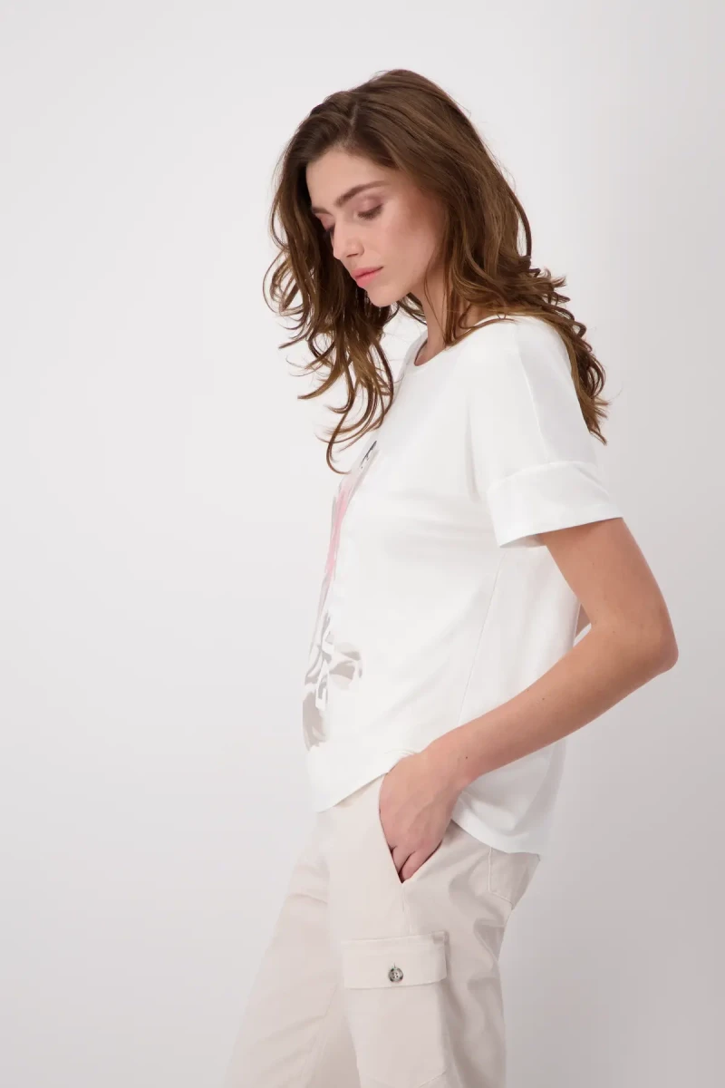 Monari T-Shirt mit Frauen Zeichnung Exklusive Angebote