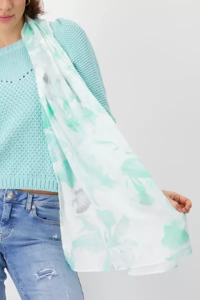 Monari Denim Print Schal Sonderangebote