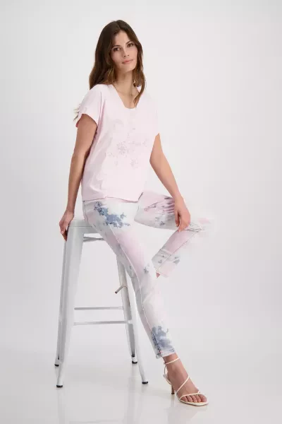 Monari Denim Print Schal Sonderangebote