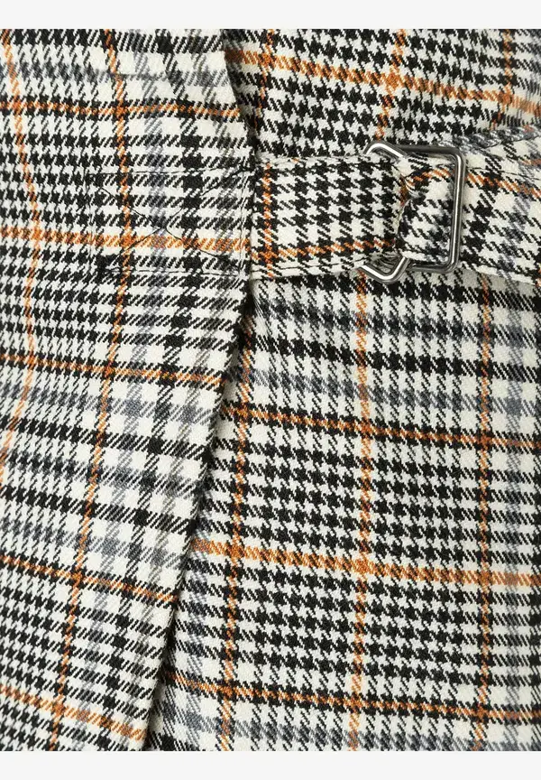 More & More Glencheck-Rock mit Wickeloptik, Herbst-Kollektion Kostenlose Rückgabe
