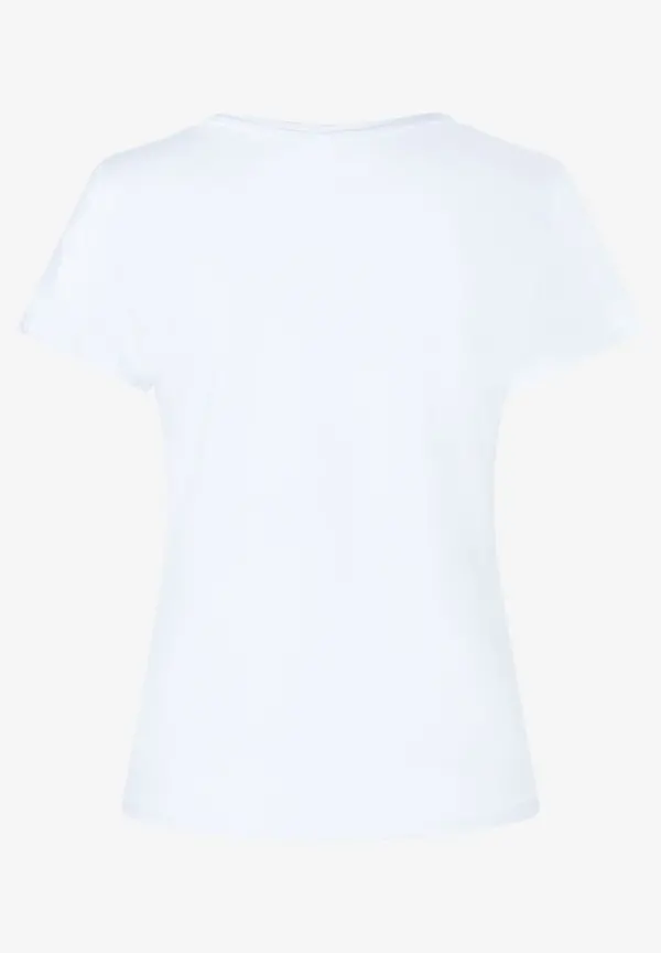 More & More T-Shirt mit Schriftzug, weiß, Herbst-Kollektion Nur für heute
