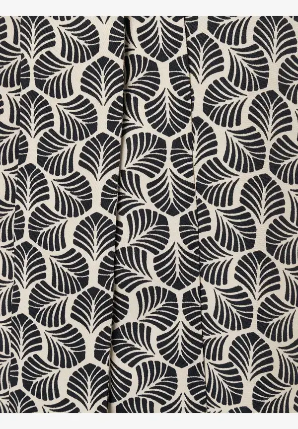 More & More Printbluse mit Schluppe, beige/schwarz, Herbst-Kollektion 50% Rabatt mit kostenlosem Versand
