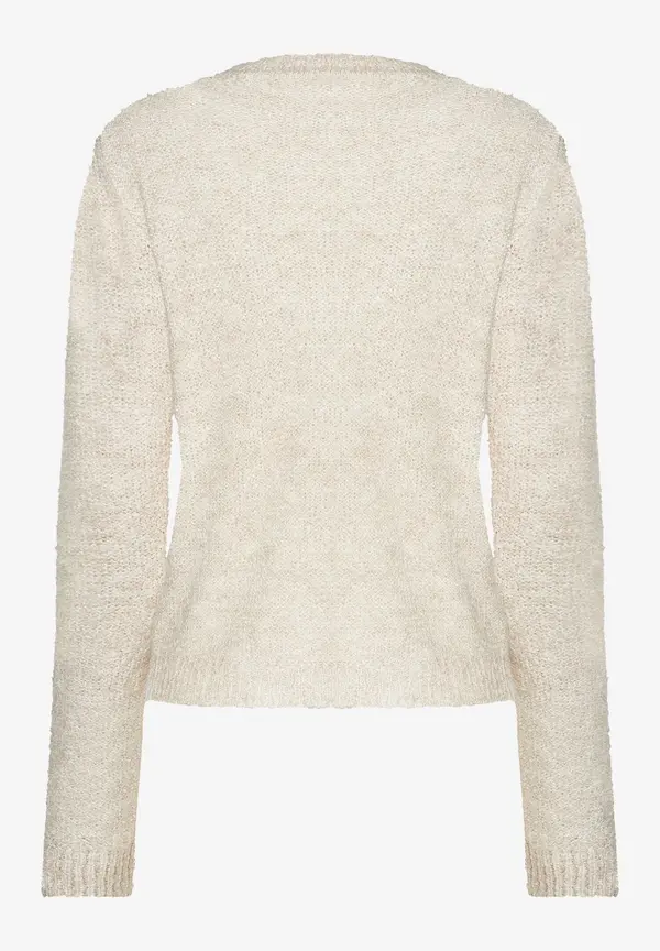 More & More Bouclé-Pullover, powder creme, Herbst-Kollektion Fabrikladen