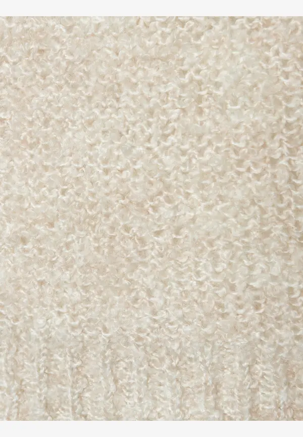 More & More Bouclé-Pullover, powder creme, Herbst-Kollektion Fabrikladen