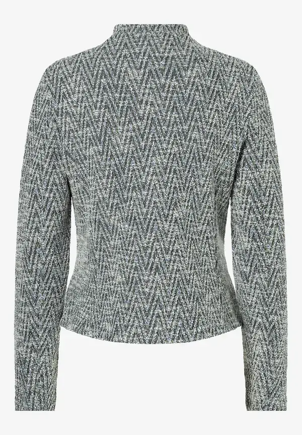 More & More Jerseyjacke, Zick-Zack Muster zollfrei