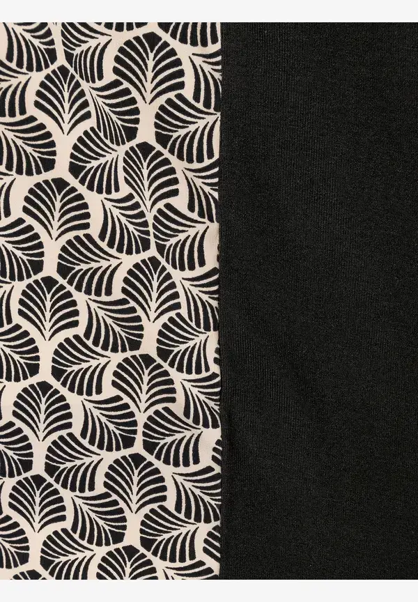 More & More Printshirt, beige/schwarz, Herbst-Kollektion Verkauf