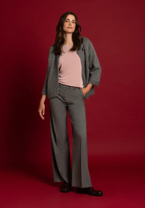More & More Cardigan, grau, Herbst-Kollektion Fabrikverkauf
