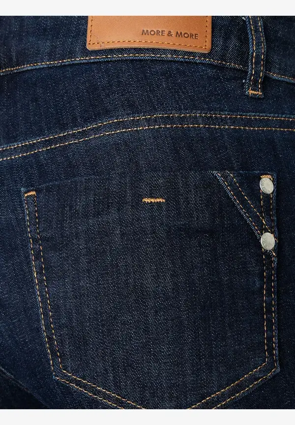 More & More schmale Jeans, HAZEL, dark blue denim Limitierter Zeitrabatt