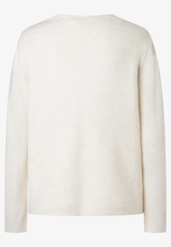 More & More V-Neck Pullover, ecru, Herbst-Kollektion Versandkostenfrei