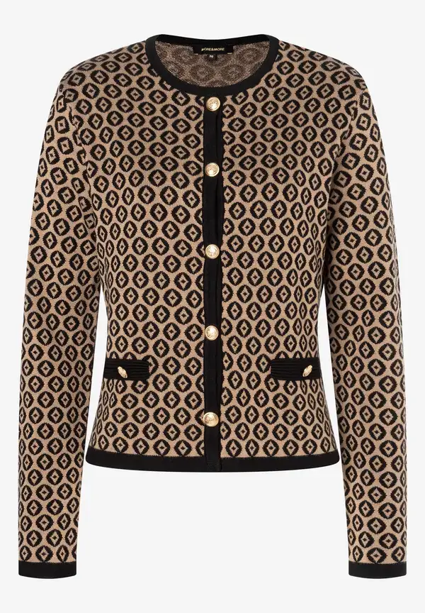 More & More Cardigan mit Jacquardmuster, Herbst-Kollektion Online Shopping