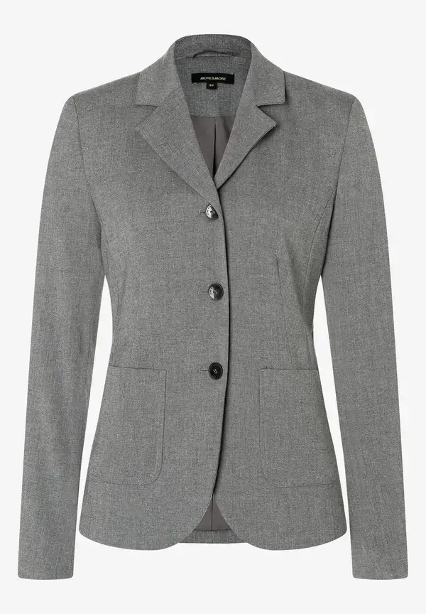 More & More Blazer, grau melange, Herbst-Kollektion Osterangebot