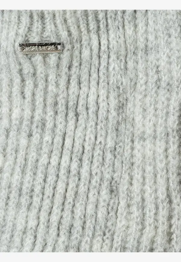 More & More Rippen-Strickjacke, grau melange, Herbst-Kollektion Top Angebot