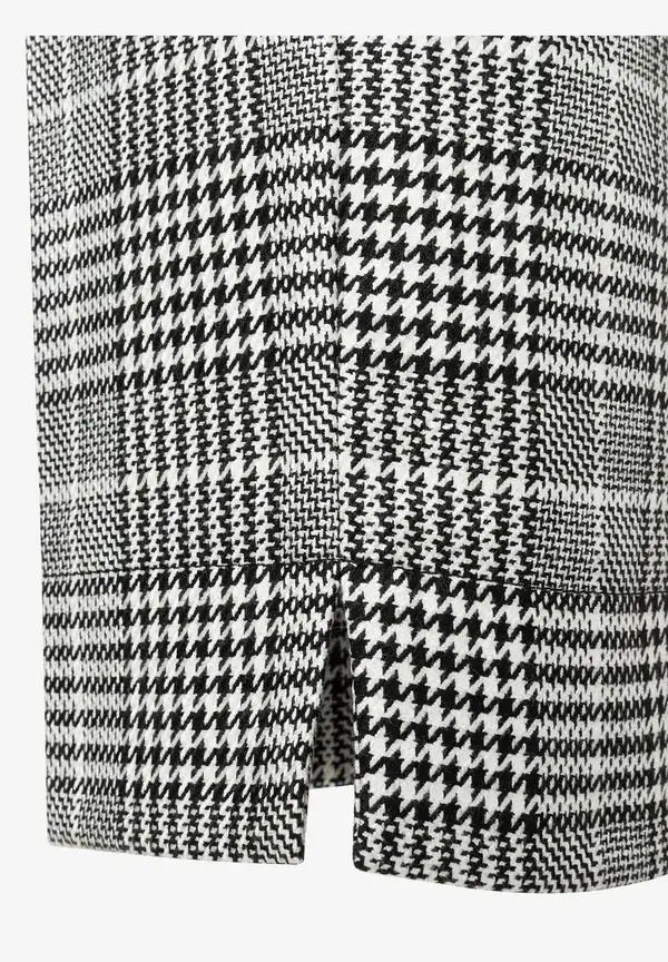 More & More Glencheck Hose, schwarz/ecru, Herbst-Kollektion Blitzangebot