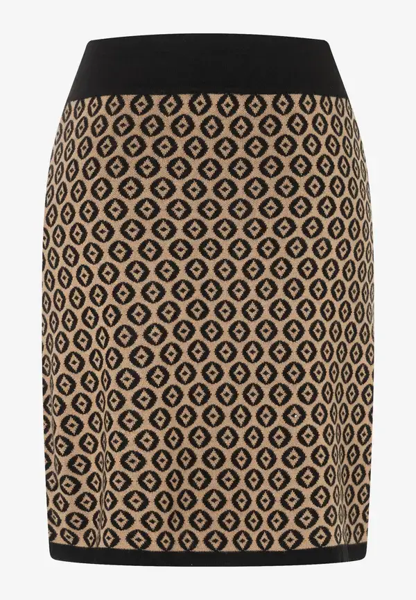 More & More Strickrock mit Jacquardmuster, Herbst-Kollektion Saisonale Angebote