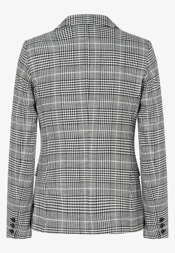More & More Glencheck Blazer, schwarz/ecru, Herbst-Kollektion Tägliche Deals