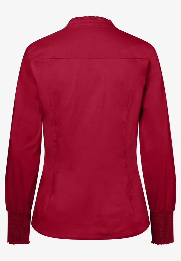 More & More Baumwoll/Stretch Bluse, rot, Herbst-Kollektion Wochenangebot